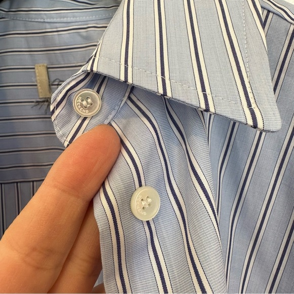 Max Mara Weekend Label-cut Cotton Poplin Shirt Size: US2 XSmall Spring/Summer - Picture 11 of 16